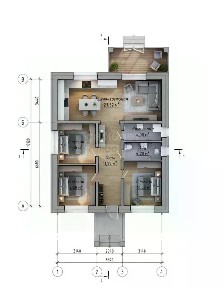 Продается 1-этажный дом, 77 м²