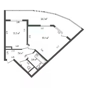 Продается 1-комн. квартира, 42,7 м²