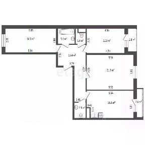 Продается 3-комн. квартира, 86,2 м²