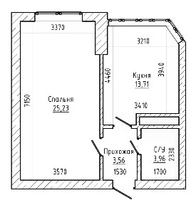 Сдается 1-комн. квартира, 49 м²