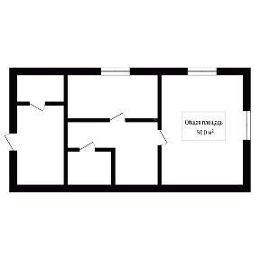 Продается 1-этажный дом, 50 м²