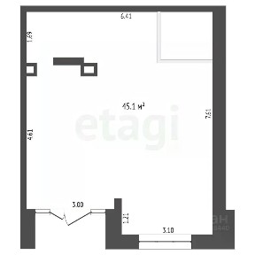 Продается помещение свободного назначения, 45,1 м²