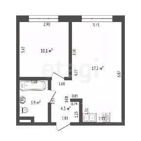 Продается 1-комн. квартира, 35,7 м²