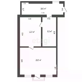 Продается торговая площадь, 52 м²
