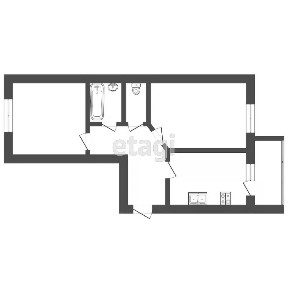 Продается 2-комн. квартира, 60,8 м²