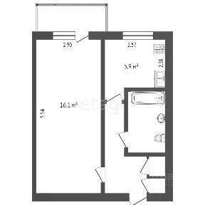 Продается 1-комн. квартира, 30 м²