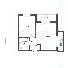 Продается 1-комн. квартира, 40,3 м²