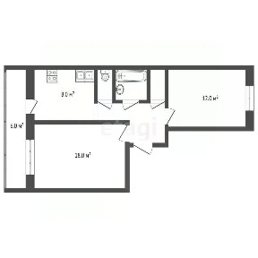 Продается 2-комн. квартира, 48,6 м²
