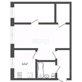 Продается 2-комн. квартира, 44,6 м²