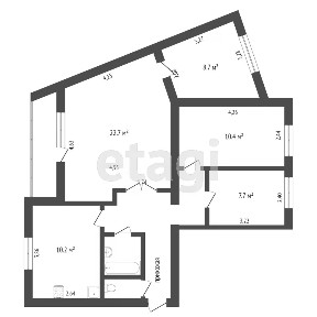 Продается 4-комн. квартира, 75,6 м²