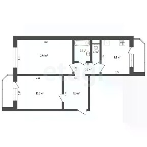 Продается 2-комн. квартира, 62 м²