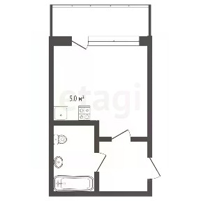 Продается студия, 32 м²
