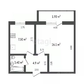 Продается 1-комн. квартира, 33 м²