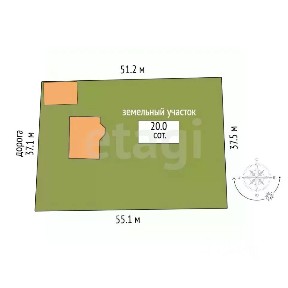 Продается 1-этажный дом, 97 м²