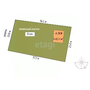Продается 2-этажный дом, 100 м²