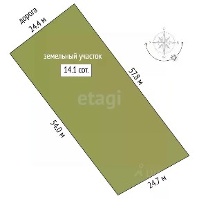 Продается участок, 14 сот.