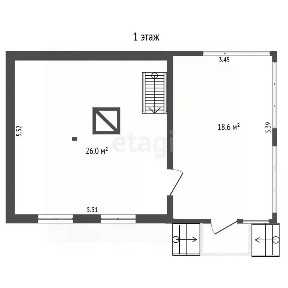 Продается 2-этажный дом, 50 м²