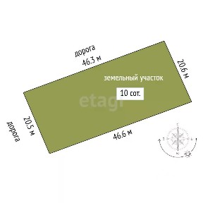 Продается участок, 10 сот.