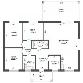 Продается 1-этажный дом, 130 м²