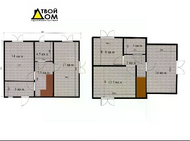 Продается 2-этажный дом, 90 м²