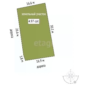 Продается участок, 4,97 сот.