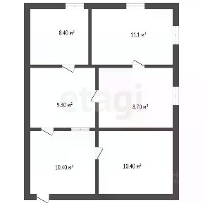 Продается 50% часть дома, 65 м²