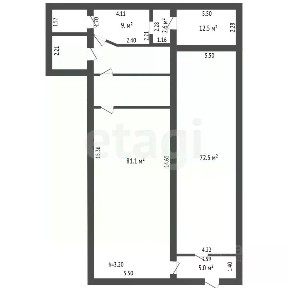 Сдается помещение свободного назначения, 190,1 м²