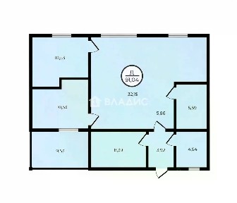 Продается 1-этажный дом, 91,04 м²