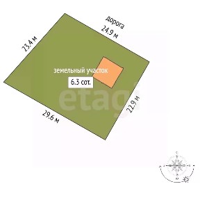 Продается 1-этажный дом, 56,1 м²
