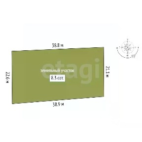 Продается 1-этажный дом, 87 м²