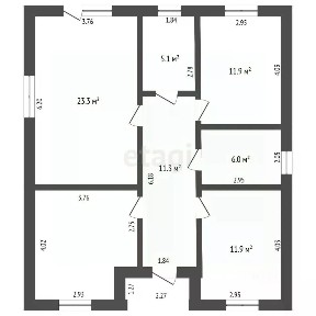 Продается 1-этажный дом, 92 м²
