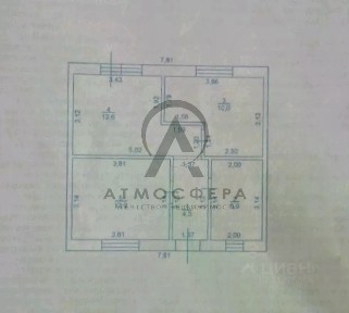 Продается 1-этажный таунхаус, 47,3 м²