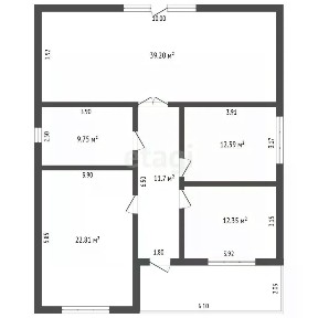 Продается 1-этажный дом, 128 м²