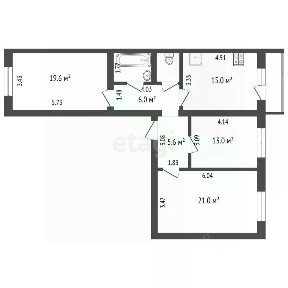 Продается 3-комн. квартира, 88,8 м²