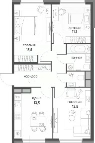 Продается 3-комн. квартира, 72 м²