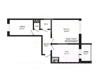 Продается 2-комн. квартира, 54 м²