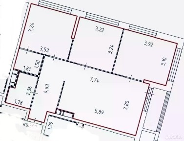 Продается 4-комн. квартира, 72 м²