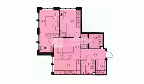 Продается 3-комн. квартира, 72 м²
