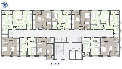 Продается 2-комн. квартира, 51,67 м²