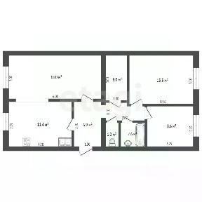 Продается 3-комн. квартира, 66,8 м²