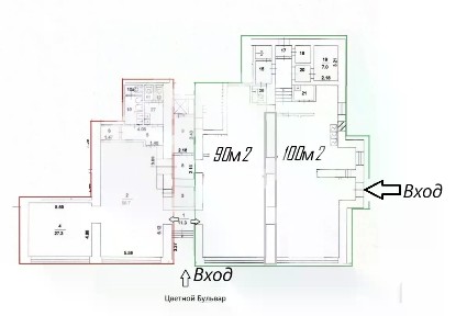 Сдается помещение свободного назначения, 100 м²