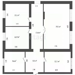 Продается 1-этажный дом, 93,8 м²