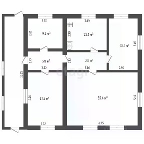 Продается 1-этажный дом, 96,4 м²