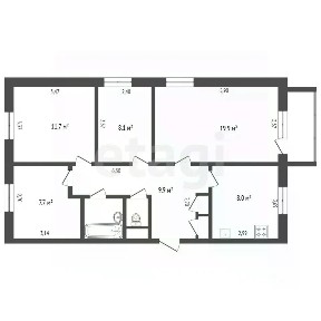 Продается 4-комн. квартира, 70 м²