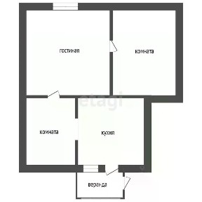 Продается 50% часть дома, 48,4 м²