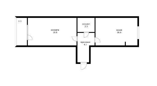 Продается 1-комн. квартира, 44,8 м²