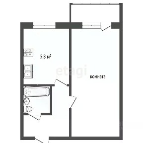 Продается 1-комн. квартира, 27 м²