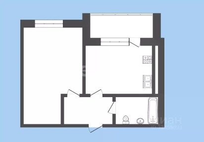 Продается 1-комн. квартира, 41 м²