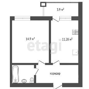 Сдается 1-комн. квартира, 37,8 м²