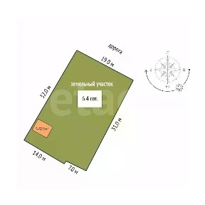 Продается 2-этажный дом, 32 м²